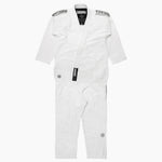 BJJ Gi Tatami Fightwear Estilo Black Label bianco-grigio