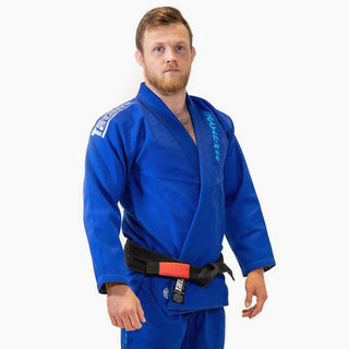 BJJ Gi Tatami Fightwear Estilo Black Label blu-grigio