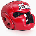 Casco Fairtex Diagonal Vision Sparring HG13 Rosso