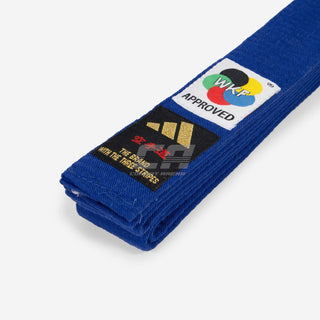 Gürtel Adidas Elite WKF Blau mit Kanji