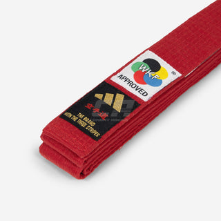 Gürtel Adidas Elite WKF Rot mit Kanji