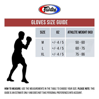 Boxsack-Handschuhe Fairtex TGO3 Schwarz