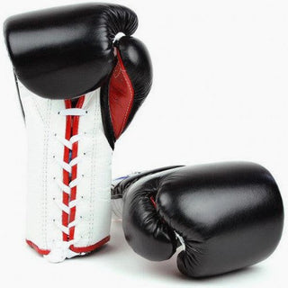 Guantoni Fairtex PRO Training Mexican Style BGL7 Nero-Bianco-Rosso con lacci