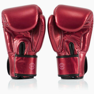 Guantoni Muay Thai Fairtex Metallic BGV22 Rosso