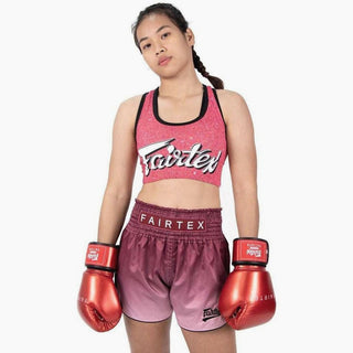 Guantoni Muay Thai Fairtex Metallic BGV22 Rosso