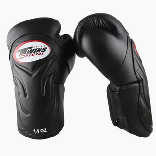 Muay Thai Handschuhe Twins Special BGVL6 schwarz-schwarz