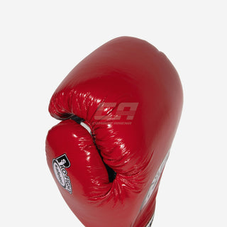 Boxhandschuhe Cleto Reyes Safetec CB4 Rot-schwarz mit Schnürsenkeln