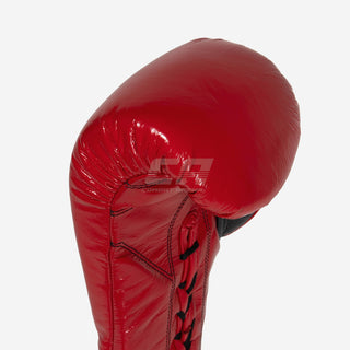 Boxhandschuhe Cleto Reyes Safetec CB4 Rot-schwarz mit Schnürsenkeln