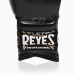 Cleto Reyes Traditionelle Trainingsboxhandschuhe CE4 Schwarz-Silber mit Schnürung