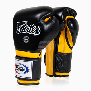 Boxhandschuhe Fairtex Mexikanischer Stil BGV9 Schwarz-Gelb