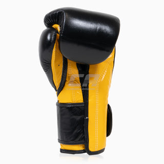 Boxhandschuhe Fairtex Mexikanischer Stil BGV9 Schwarz-Gelb