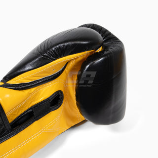 Boxhandschuhe Fairtex Mexikanischer Stil BGV9 Schwarz-Gelb