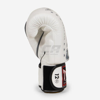 Muay Thai Handschuhe Twins Special BGVL 8 Weiß-grau