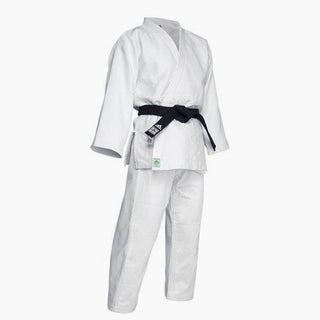 Weißer Judogi Adidas J730 Champion III IJF ohne Streifen