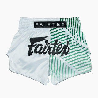 Pantaloncini Kick-Thai Fairtex BS1923 Racer Bianco-Combat Arena