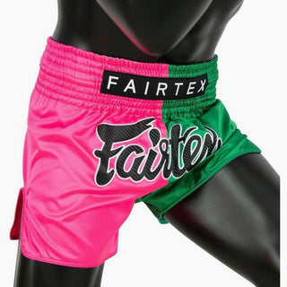 Pantaloncini kick-thai Fairtex BS1911 Rosa-Verde