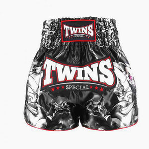 Pantaloncini kick-thai Twins Special Kabuki Nero-Combat Arena