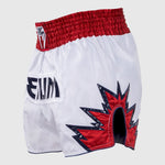 Pantaloncini kick-thai Venum Inferno Bianco-rosso-Combat Arena