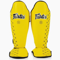 Schienbeinschoner Fairtex Competition SP5 mit Fußschützern Gelb