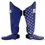 Schienbeinschoner Fairtex Competition SP5 mit Fußschützern Blau