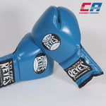 Boxhandschuhe Cleto Reyes Traditional Training CE4 Blau-schwarz mit Schnürsenkeln