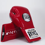 Boxhandschuhe Cleto Reyes Safetec CB4 Rot mit Schnürsenkeln