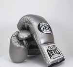 Boxhandschuhe Cleto Reyes Professional CB2 Silber mit Schnürsenkeln